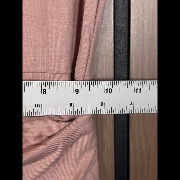 New Reformation Wrap Dress Small Blush Pink Kaila Maxi Sleeveless Jersey Knit - Picture 4 of 8